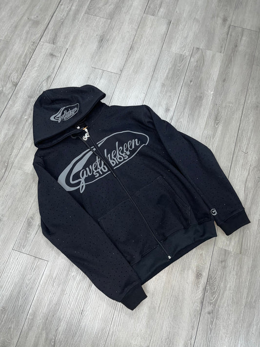 “RINGKYNIGTHBLACK”HOODIE